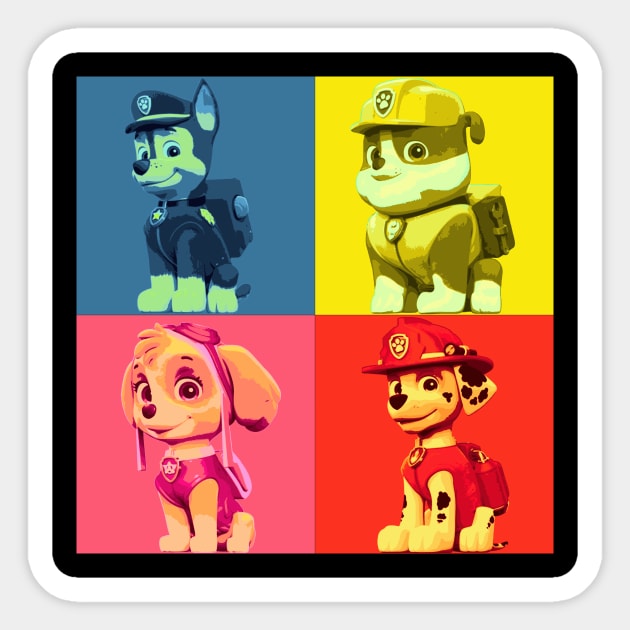 Paw Patrol PopArt Sticker by DangMan